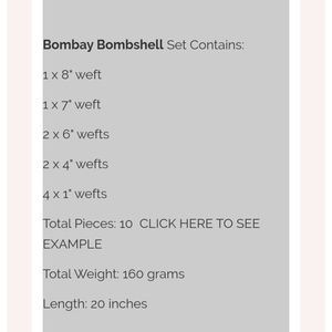 Bombay clip in extensions in dirty blonde.